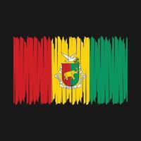 Guinea Flaggenpinsel vektor