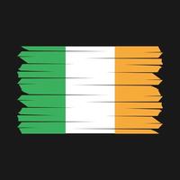 Irland Flagge Pinsel vektor