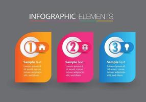 moderne Textfeldvorlage, Banner-Infografiken vektor