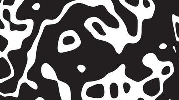 svart och vit ko mönster djur- hud textur vektor