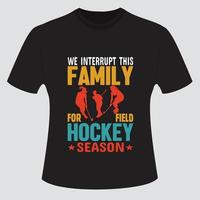 Hockey-T-Shirt-Designpaket vektor