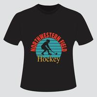 hockey t-shirt design bunt vektor