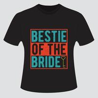 Braut- Party T-Shirt Design bündeln vektor