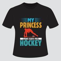 hockey t-shirt design bunt vektor