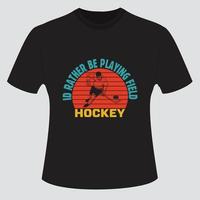 Hockey-T-Shirt-Designpaket vektor