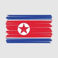 korea flagge bürste vektor