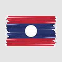 laos flagge bürste vektor