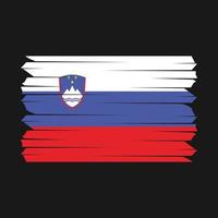 slovensk flaggborste vektor