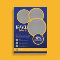 kreativ Welt Reise Bedienung und Beförderung Flyer Design Vorlage vektor