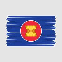 ASEAN-Flagge-Pinsel vektor