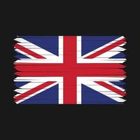 Storbritannien flagga borsta vektor