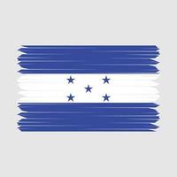 Honduras Flaggenpinsel vektor