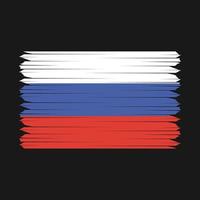 russland flagge bürste vektor