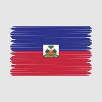 haiti flagge bürste vektor