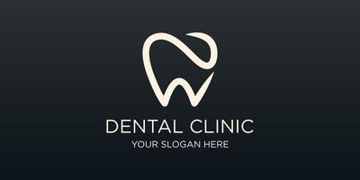 Dental Klinik Zahn Logo Design Vektor Illustration.