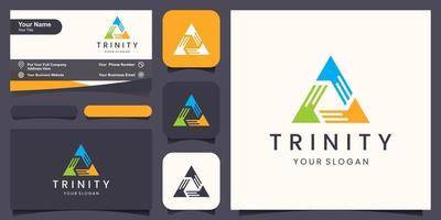 trinity ikon vektor logotyp mall illustration design.