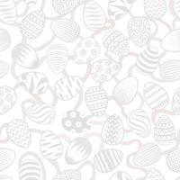 Ostern Ei nahtlos Muster. Frühling Urlaub Hintergrund zum Drucken auf Stoff, Papier zum Scrapbooking, Geschenk wickeln und Tapeten. glücklich Ostern Gruß Karte Dekor vektor