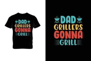 Papa Griller werde Grill Grill Vektor Typografie T-Shirt design.perfekt zum drucken Artikel und Taschen, Poster, Karten, Vektor Illustration.