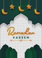 Ramadan Kareem Grußkarte vektor