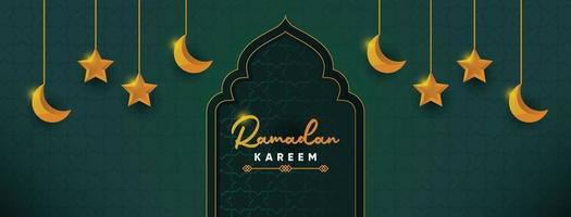 ramadan kareem enkel moské vektor
