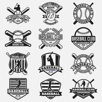 baseball club logo emblem vektor designmallar