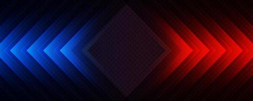 3d rot Blau Techno abstrakt Hintergrund Überlappung Schicht auf dunkel Raum mit Rhombus Dekoration. modern Grafik Design Element Bewegung Stil Konzept zum Banner, Flyer, Karte, Broschüre Abdeckung, oder Landung Seite vektor