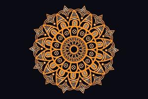 lyx gyllene kunglig mandala design vektor för bakgrund. gyllene mandala design. islamic bakgrund design