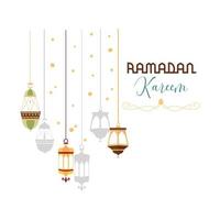 Ramadan kareem Illustration zum Ramadan Gruß Karte und Poster vektor