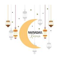 Ramadan kareem Illustration zum Ramadan Gruß Karte und Poster vektor