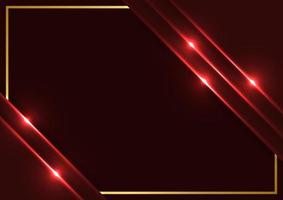 Luxus Gold Linie Prämie rot Gradient modern Hintergrund vektor