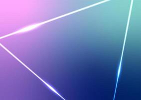 abstrakt Rosa Gradient Pastell- Banner Dreieck Neon- Licht Linie Blau Banner Hintergrund vektor