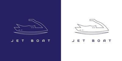 abstrakt Jet Schiff Logo Design vektor