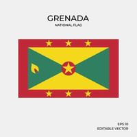 Nationalflagge von Grenada vektor