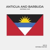antigua och barbudas nationella flagga vektor
