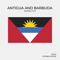 Nationalflagge von Antigua und Barbuda vektor