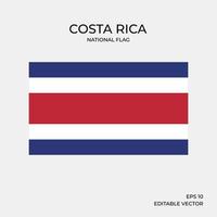 Nationalflagge von Costa Rica vektor