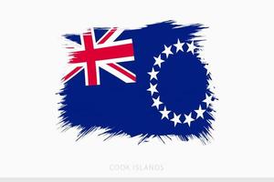 Grunge Flagge von Koch Inseln, Vektor abstrakt Grunge gebürstet Flagge von Koch Inseln.
