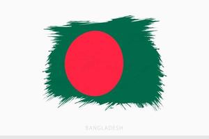 Grunge Flagge von Bangladesch, Vektor abstrakt Grunge gebürstet Flagge von Bangladesch.