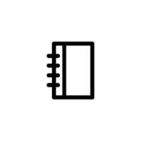 Telefon Buch Zeichen Symbol. Vektor Illustration auf Weiß Hintergrund