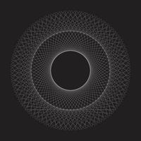 geometrisch glühen Stil Muster Design mit Kreis gestalten vektor