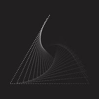 abstrakt geometrisch Dreieck Punkt Stil Muster Design vektor