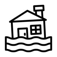 Hochwasser-Icon-Design vektor