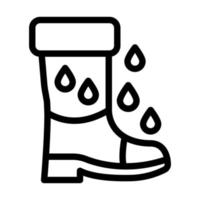 Regen Stiefel Symbol Design vektor