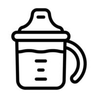 sippy Tasse Symbol Design vektor