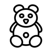 Teddybär-Icon-Design vektor