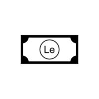 Sierra leone Währung Symbol, Sierra leonesisch leone Symbol, sle unterzeichnen. Vektor Illustration