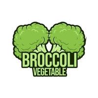 broccoli logotyp begrepp på vit bakgrund vektor