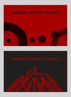 abstrakt Grafik Design, kreativ modern Muster im rot und schwarz Farben. zum das Design von Geschäft Karten, Abdeckungen, Flyer, Poster, Banner. vektor