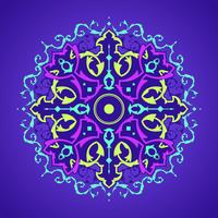 Mandala-dekorative Verzierungs-purpurroter Hintergrund-Vektor vektor