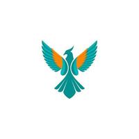Adler Logo farbig Adler Flügel Logo vektor